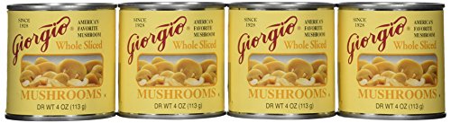 Sliced Mushrooms | 4 Ounce, Pack of 12