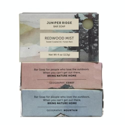 Bar Soap Trio | Cascade Forest, Coastal Pine, Redwood Mist, 4oz Each