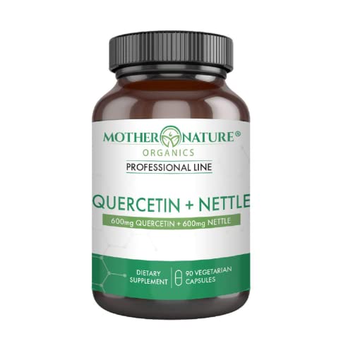 Allergy Supplement | 600mg Quercetin & Nettle, 90 Capsules, Non-GMO, Vegan