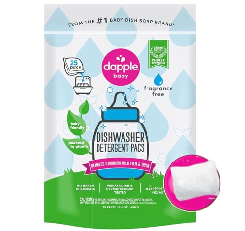 Dishwasher Pods | Fragrance Free, Plant Based, 25 Count