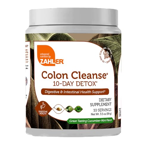 Colon Cleanse | 10-Day Detox, Cucumber Mint Flavor, 3.5 oz Jar