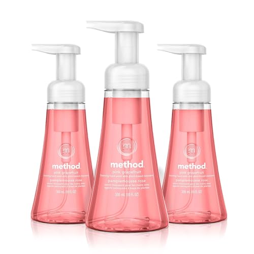 Foaming Hand Soap | Pink Grapefruit, 10 fl oz, Biodegradable Formula, Pack of 3