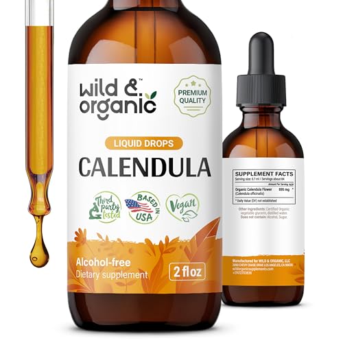 Calendula Tincture | Vegan, Alcohol-Free, 2 fl oz