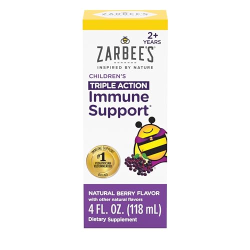 Children's Liquid Supplement | Daily Immune Support, Natural Berry Flavor, 4 fl oz