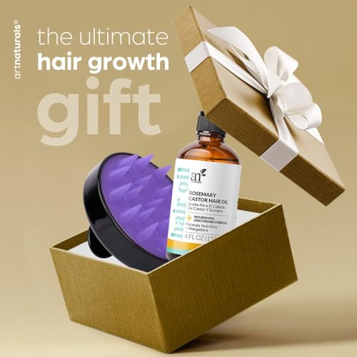 Hair Oil | Organic Rosemary & Castor, 4 oz, with Coconut & Olive Oil