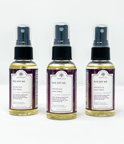 Bug Spray | All-Natural, Travel-Size, 3 Mini Bottles, 2 fl oz Each