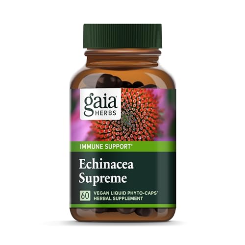 Echinacea Herbal Supplement | Immune Support, 60 Vegan Liquid Phyto-Capsules