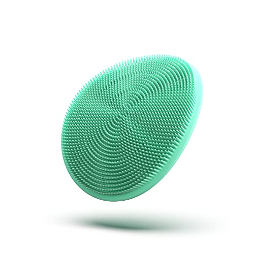 Body Scrubber | Soft Silicone Exfoliating, Mint Color