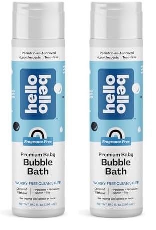 Bubble Bath | Gentle Hypoallergenic, Tear-Free, 10 fl oz, Pack of 2