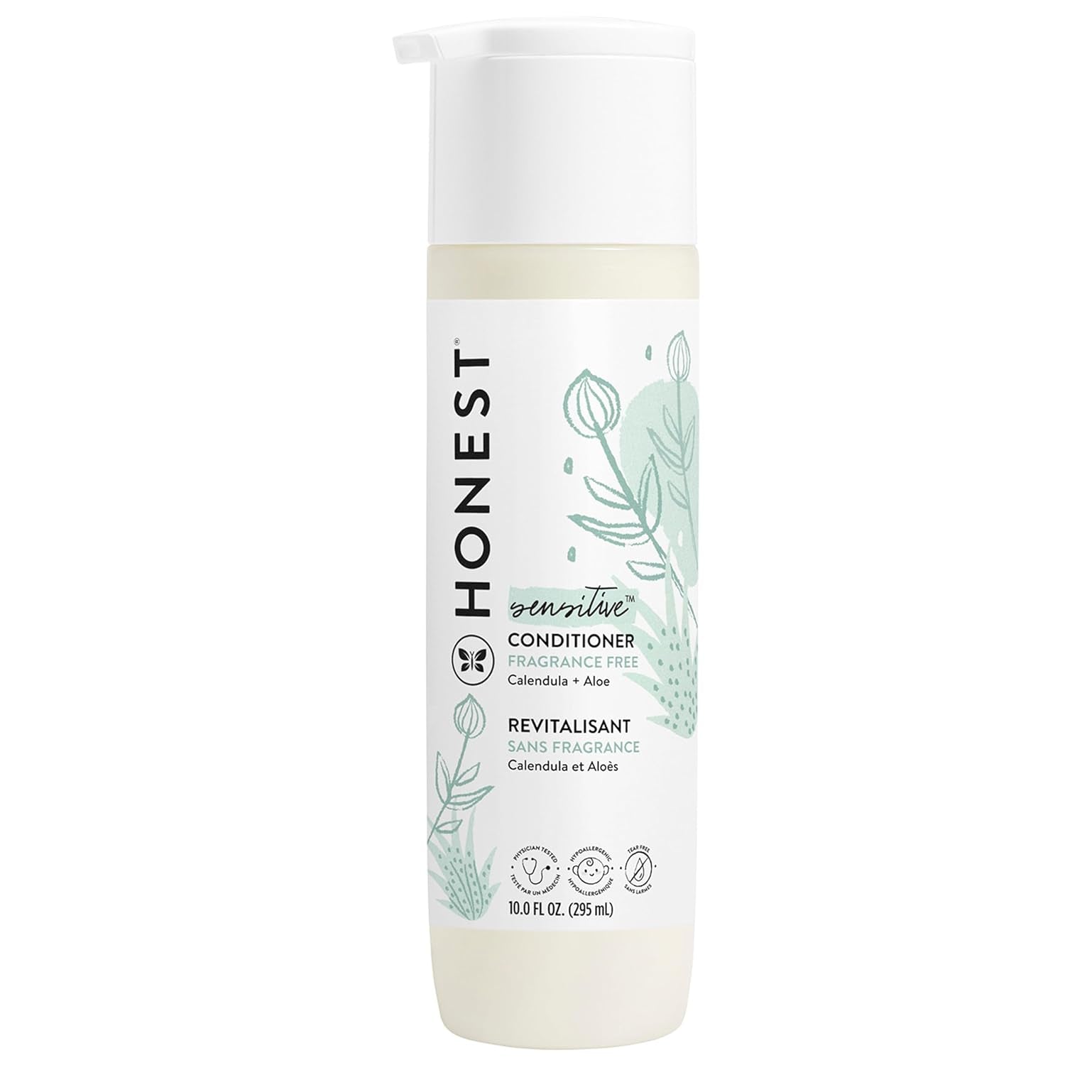 Silicone-Free Conditioner | Gentle for Baby | Naturally Derived, Tear-Free, Hypoallergenic | Fragrance Free Sensitive, 10 Fl Oz