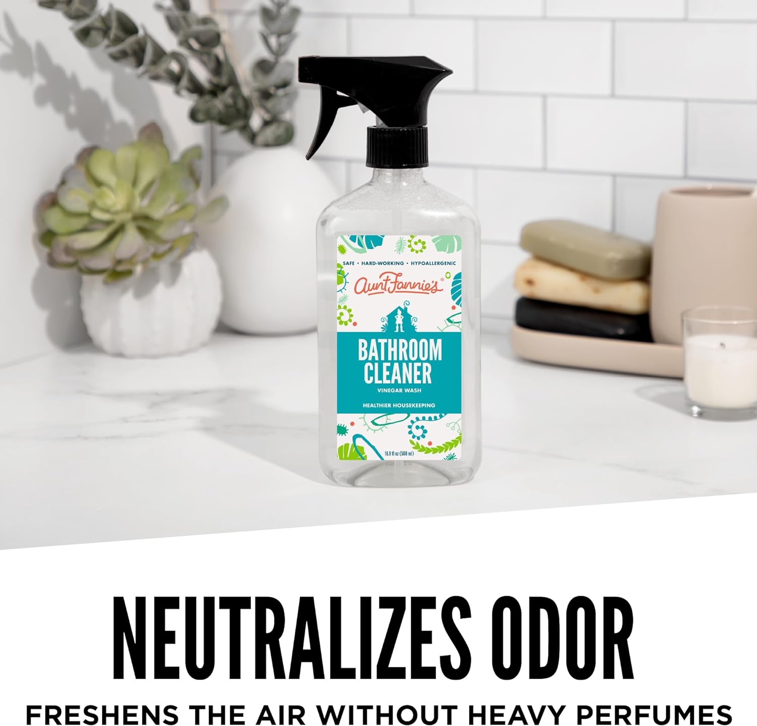 Bathroom Cleaner | Natural Vinegar Formula, Streak-Free Shine