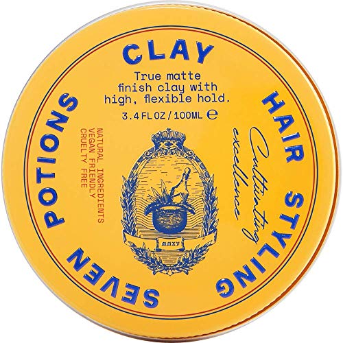 Hair Clay | 3.4 fl oz, High Hold, Matte Finish, Water Based