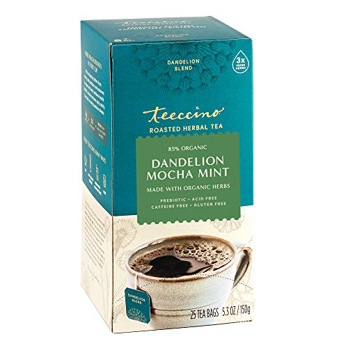 Herbal Tea | Dandelion Mocha Mint, Caffeine Free, 25 Tea Bags