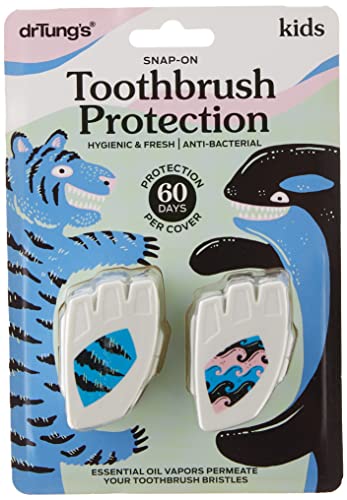 Toothbrush Protector | 2 Count, Fits Most Manual and Power Brushes