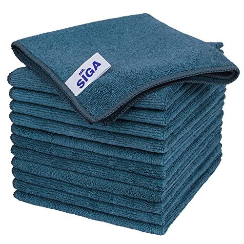 Microfiber Cleaning Cloths | Streak-Free, Pack of 12 - 32 x 32 cm