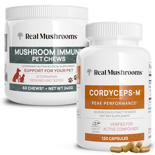 Mushroom Supplement | 120ct for Energy, Vitality & Immunity, Vegan, Non-GMO