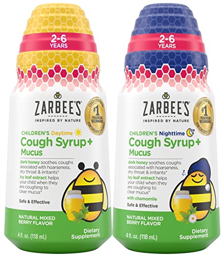 Cough Syrup | Daytime & Nighttime Relief, 4 FL Oz, Pediatrician Recommended