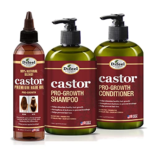 Shampoo & Conditioner Set | 12oz Each, Hair Oil 8oz