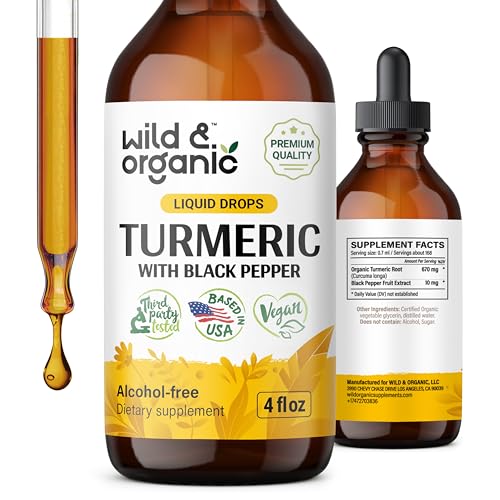 Turmeric Tincture | Curcumin with Black Pepper, 4 oz