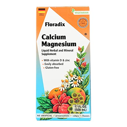 Calcium & Magnesium Supplement | Organic, Supports Bone Health, 17 oz