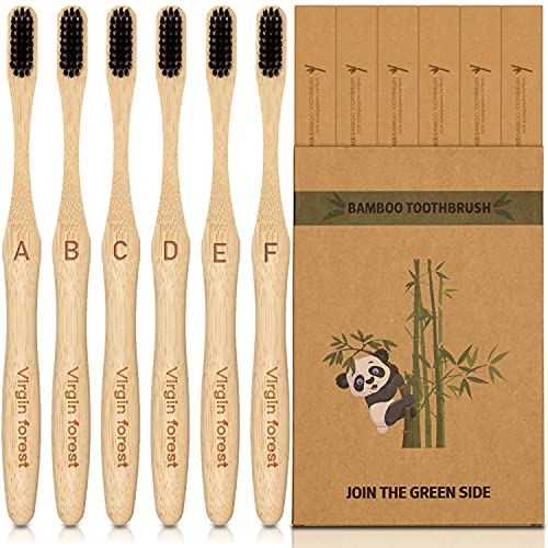 Toothbrush | Biodegradable Bamboo, 6-Pack