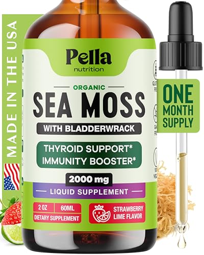 Sea Moss Supplement | 1000mg, Strawberry Lime, 60mL