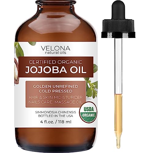 Jojoba Oil | USDA Certified Organic, 4 oz, Cold Pressed, Hexane Free