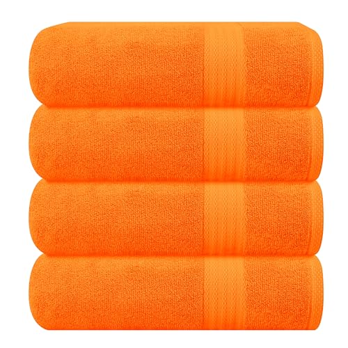 Bath Towel Set | 4-Pack 100% Cotton Ultra Soft Highly Absorbent.