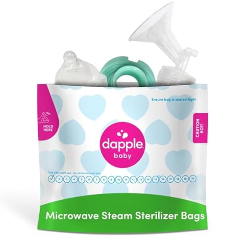 Bottle Sterilizer Bags | Reusable, 20 Uses Per Bag, 8 Count