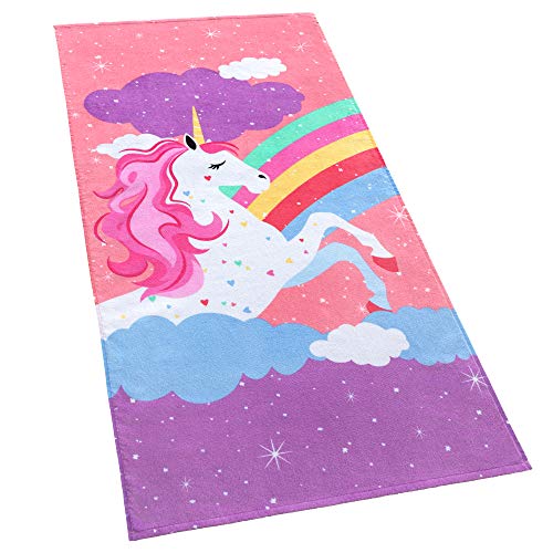 Beach Towel | 100% Cotton, 28in x 55in, Kids Design