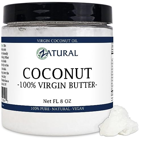 Coconut Oil | 100% Organic Extra Virgin, Unrefined, 8 Ounce