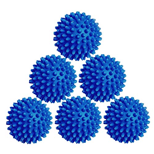 Dryer Balls | Reusable Fabric Softener Alternative, 6 Pack, Blue