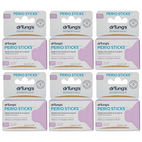 Dental Sticks | X-Thin, 100 Count, Pack of 6