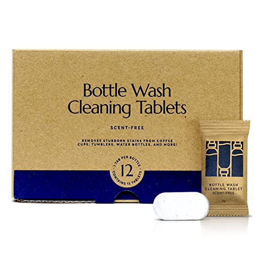 Bottle Wash Cleaner Tablets | 12 Pack, Scent-Free