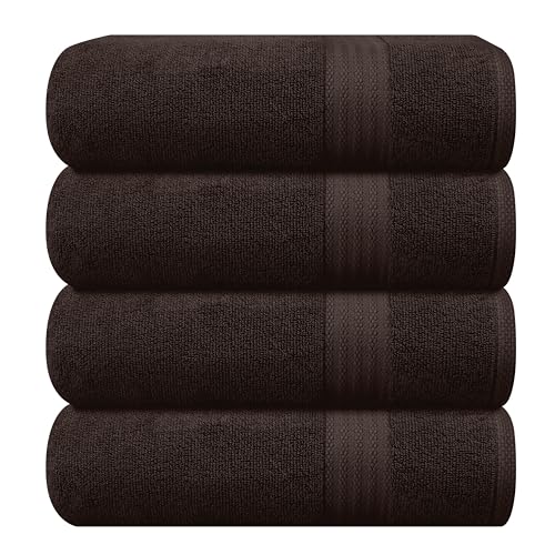 Bath Towel Set | 4-Pack 100% Cotton Ultra, Soft Highly Absorbent.