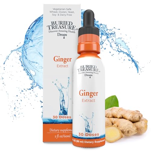 Ginger Drops | Organic Ginger Root, 30 Servings, No Sugar, Alcohol Free