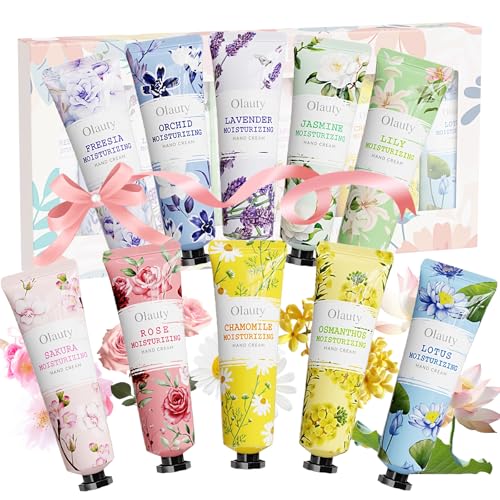 Hand Cream Set | 10 Pack, Moisturizing for Dry Cracked Hands, Travel Size