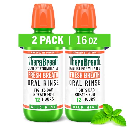 Mouthwash | Mild Mint Flavor, Alcohol-Free, 16 fl oz (2-Pack)