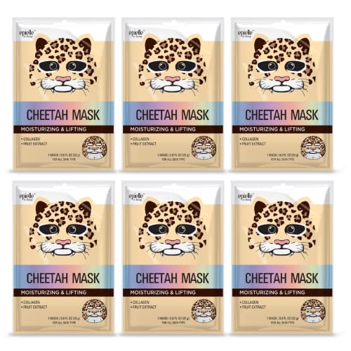 Character Masks | Cheetah Design, 6 Pack