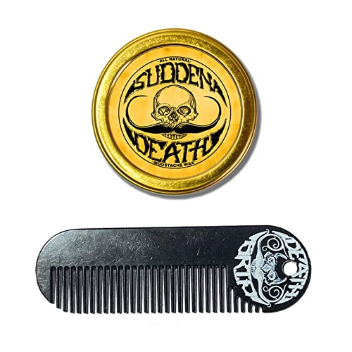 Mustache Wax Set | Strong Hold Wax, Keychain Comb Included