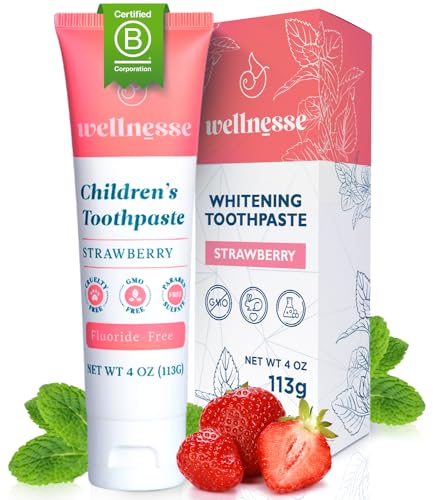 Kids Toothpaste | Fluoride-Free, Natural Ingredients, Strawberry Flavor