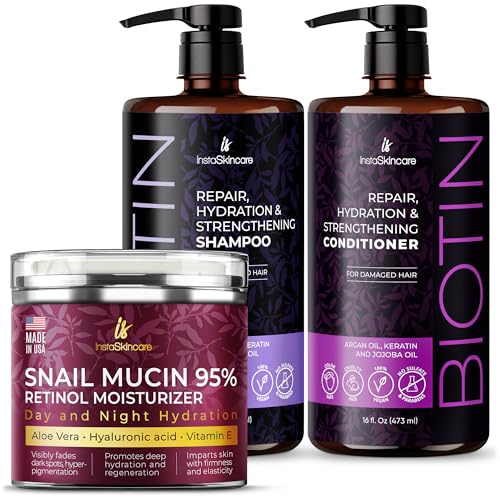 Shampoo & Conditioner Set | Biotin Infused for Hair Growth Support