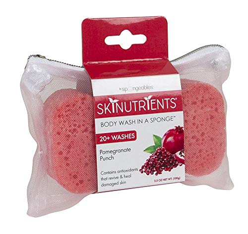 Body Wash Sponge | Pomegranate Punch, 20+ Washes, 1 Count