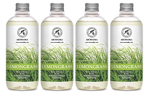 Diffuser Refill | Lemongrass Scent, 68 fl oz (4x17 fl oz)