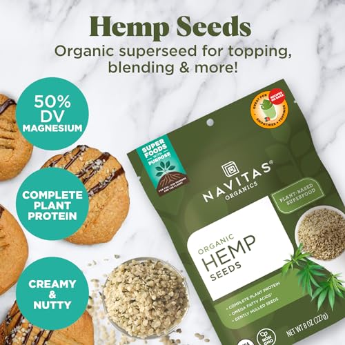 Hemp Seeds | Organic, Non-GMO, Gluten-Free, 8 Ounce