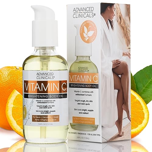 Body Oil | Vitamin C Infused, Brightening Formula, 8 oz.