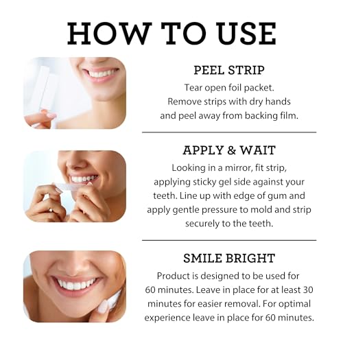 Teeth Whitening Strips | 7 Treatments, Enamel-Safe, Non-Slip Technology