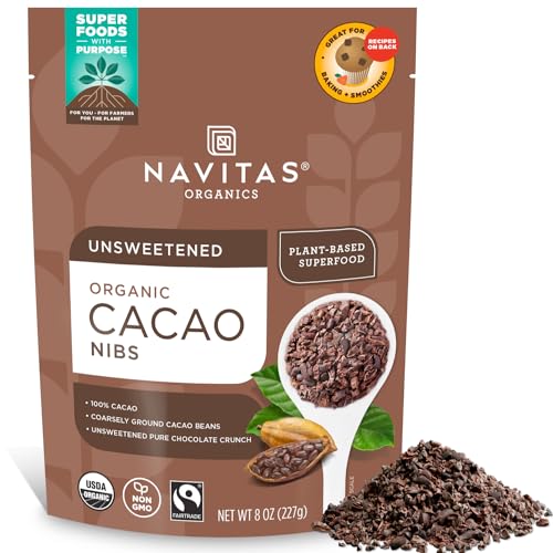 Cacao Nibs | 8 oz. Bag, Organic, Non-GMO, Gluten-Free