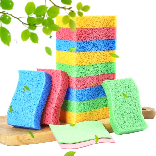 Kitchen Sponges | 12-Count, Compressed Cellulose, Non-Scratch