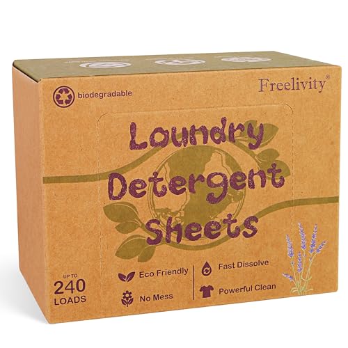 Laundry Detergent Sheets | 240 Sheets, Lavender Scent, Eco-Friendly